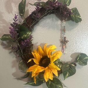 Sunflower suncatcher Wall Wreath